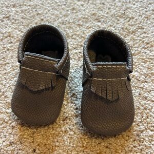 Freshly Picked Blue Spruce Moccasin Baby Shoe
